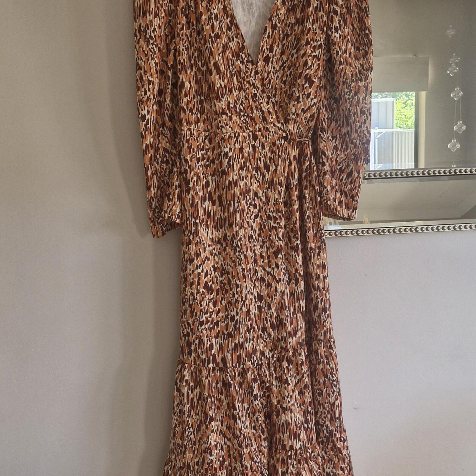 Girls On Film leopard print maxi dress