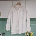 Charcoal Oversized Off  White Shirt