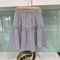 KOOKAÏ blue and white striped mini skirt 8
