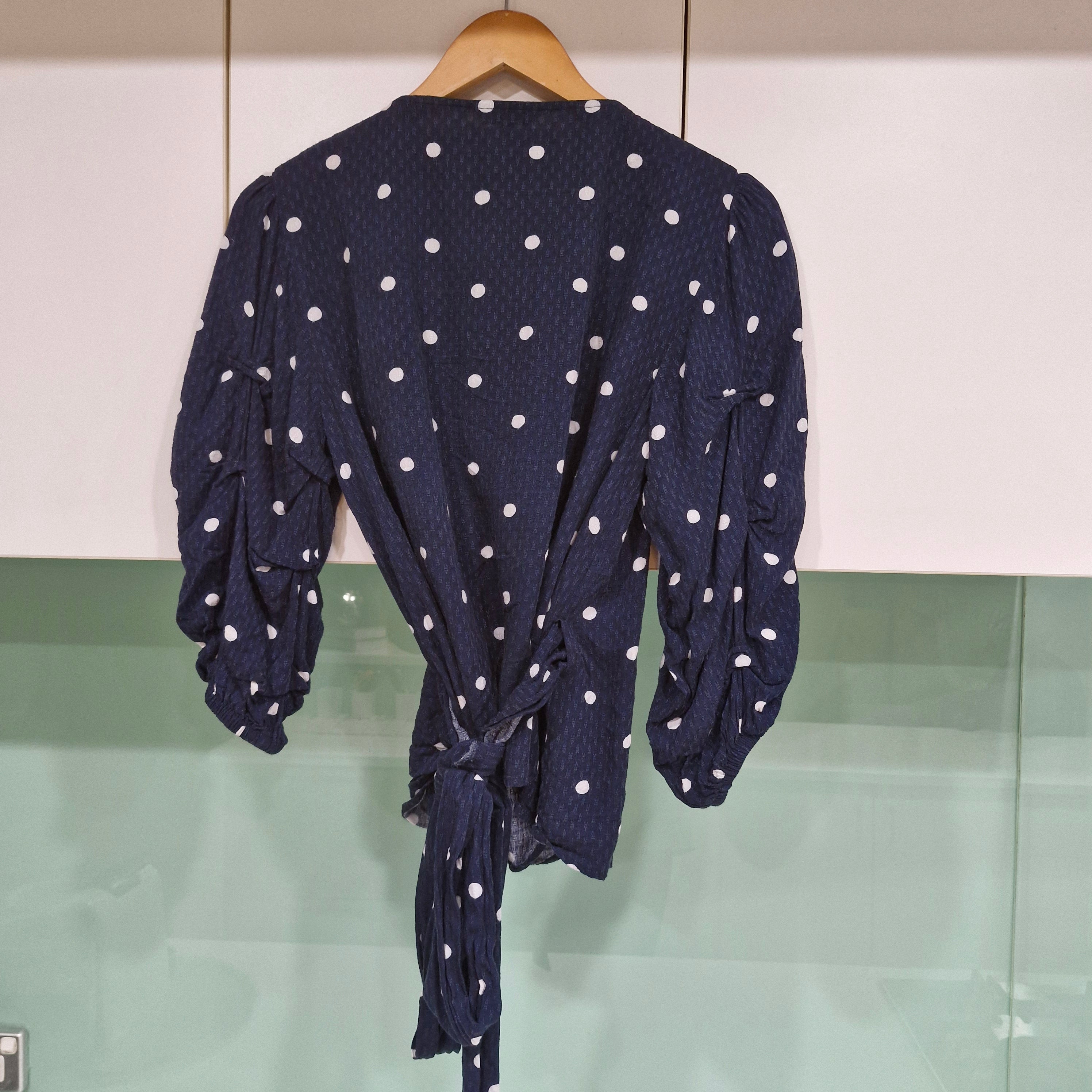 Portmans Wrap Polkadot Top 10