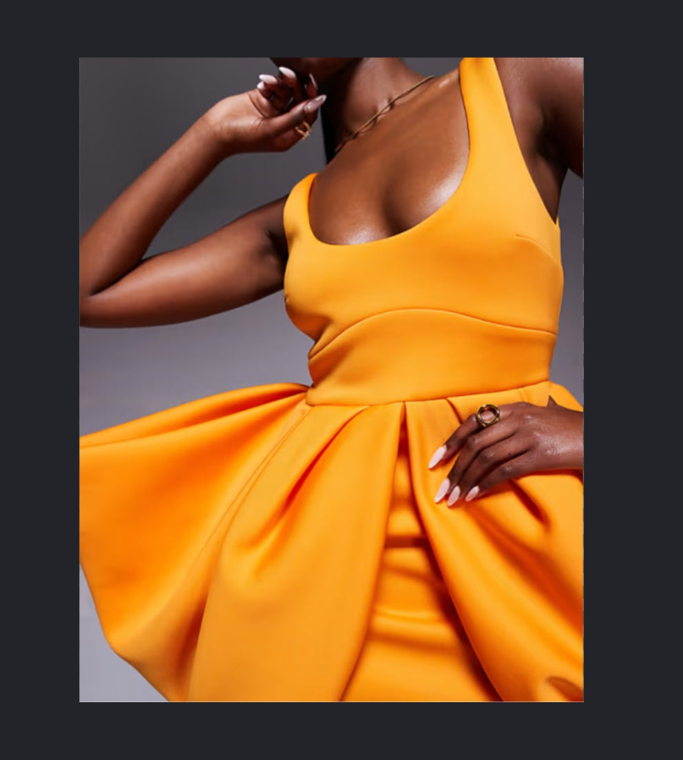 ASOS Orange Mini Dress 8