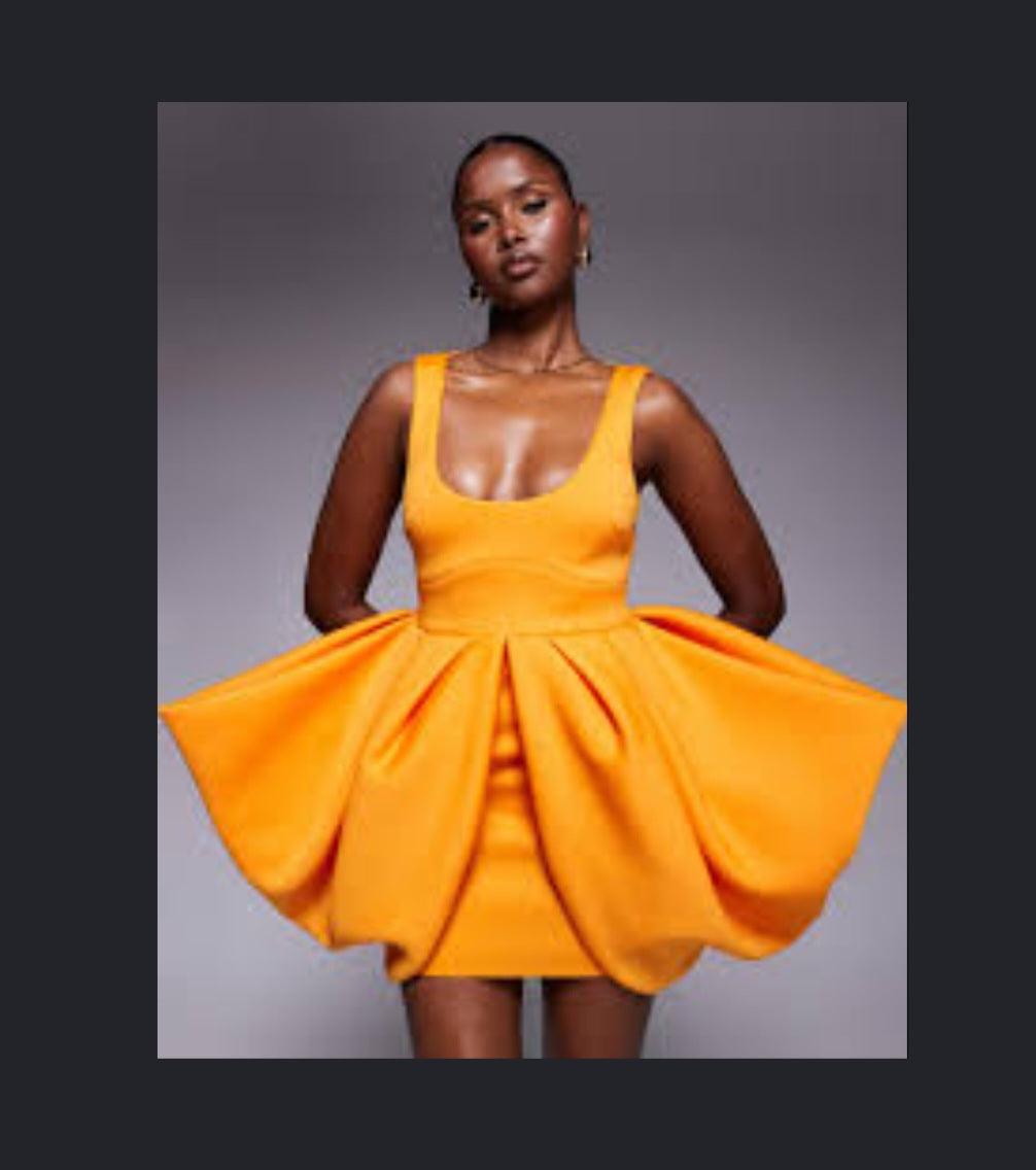 ASOS Orange Mini Dress 8