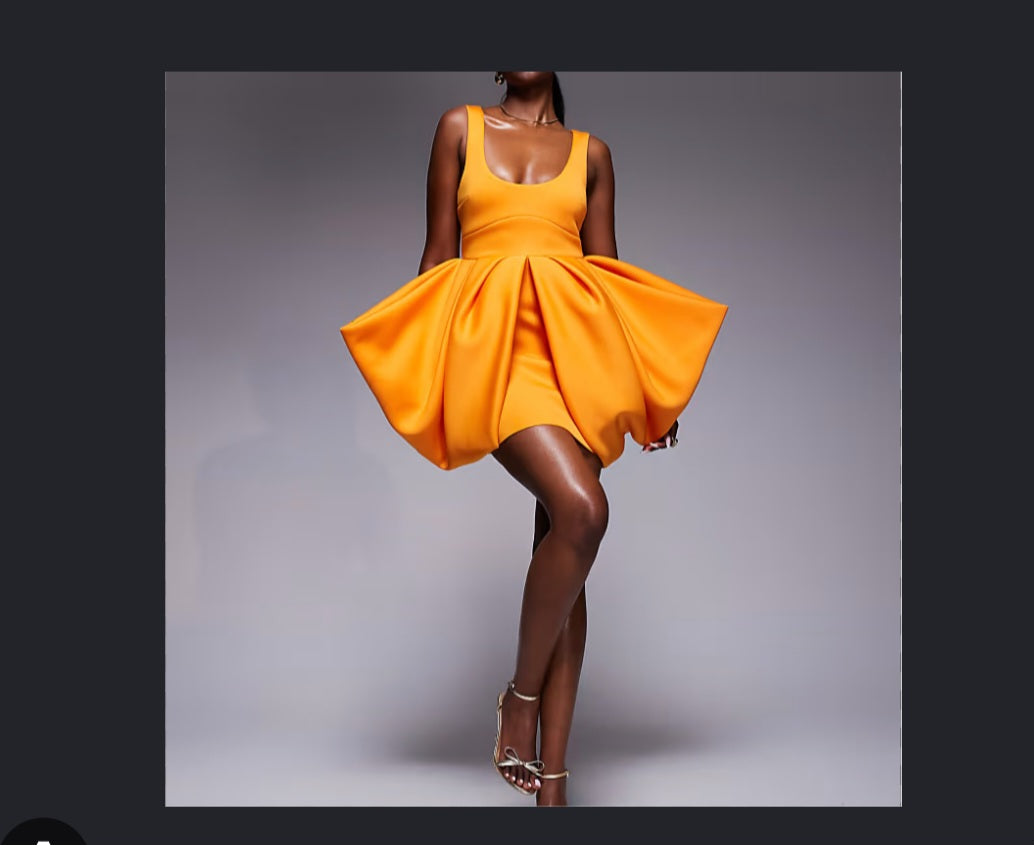 ASOS Orange Mini Dress 8