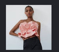 Zara Voluminous Taffeta Crop Top  XS