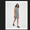 Seed Heritage Black and white striped dress