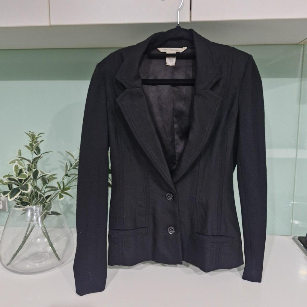 Diane Von Furstenberg Wool Blend Jacket 0 (6-8)