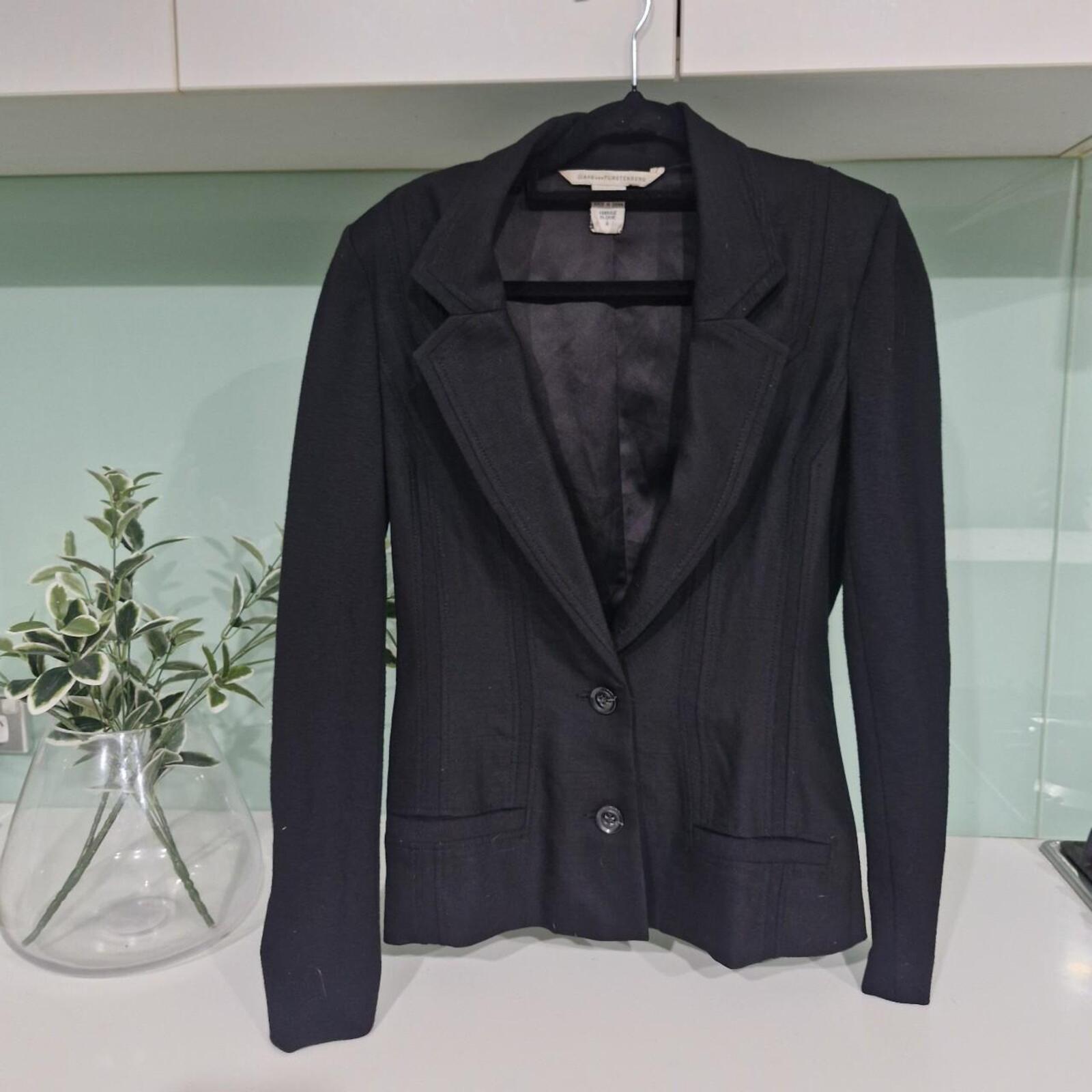 Diane Von Furstenberg Wool Blend Jacket 0 (6-8)