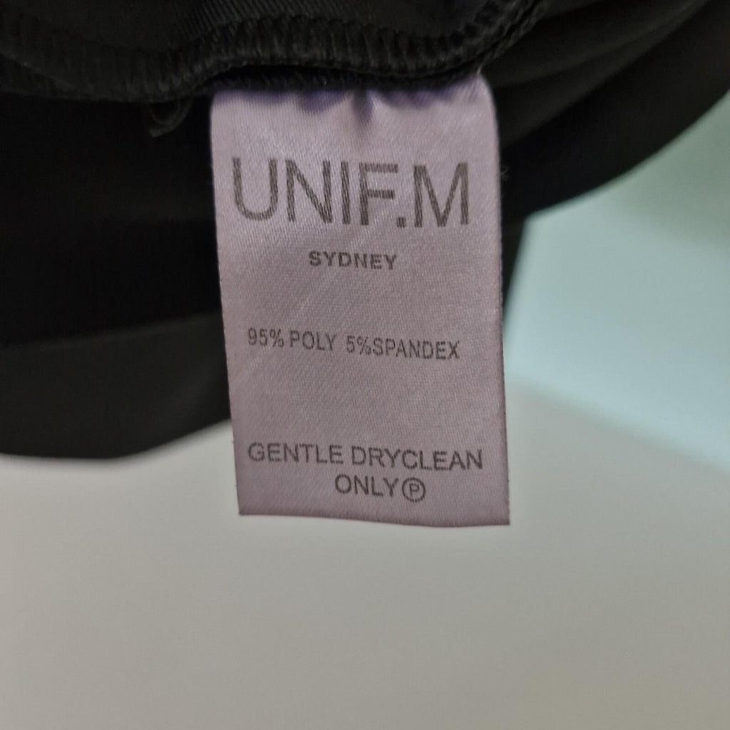 UNF.M black mini dress with cut out detail