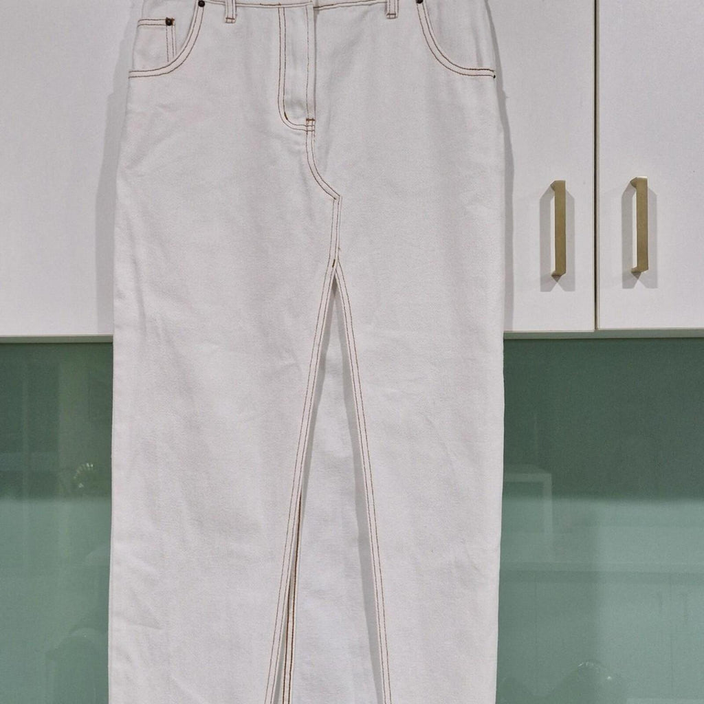 Lioness white denim skirt