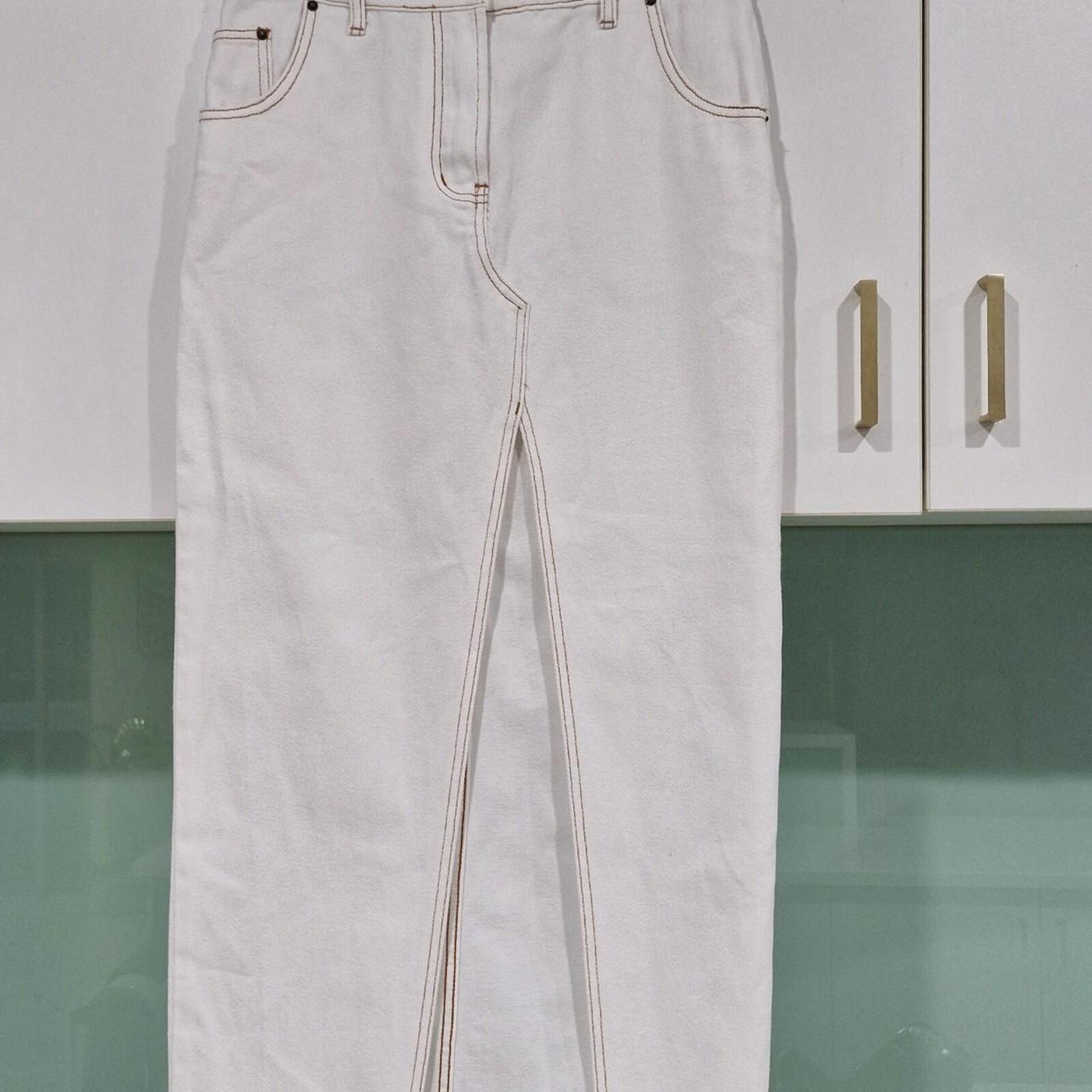 Lioness white denim skirt