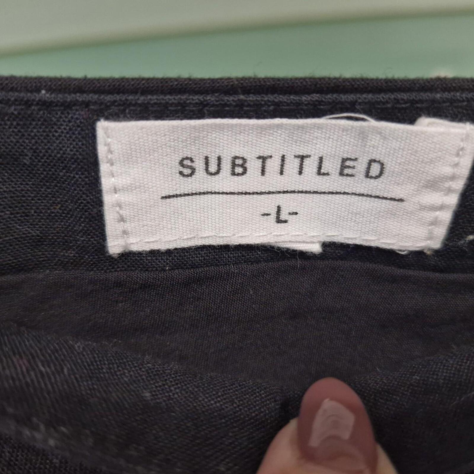 Subtitled Linen Skirt