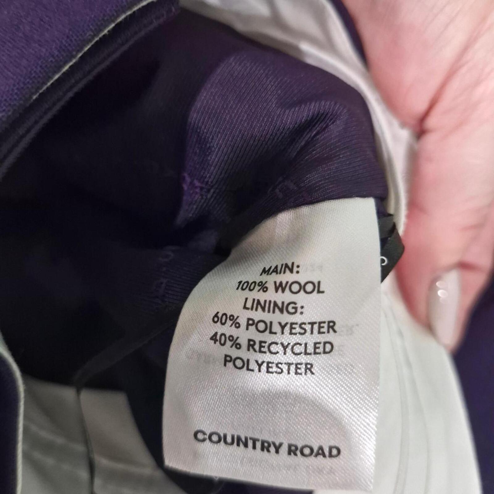 Country Road purple/navy wool skirt