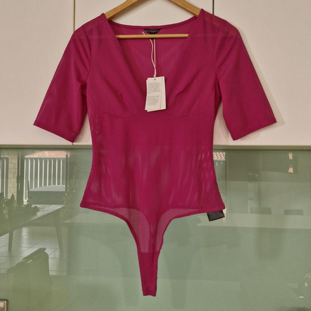 Hot pink Guess bodysuit M