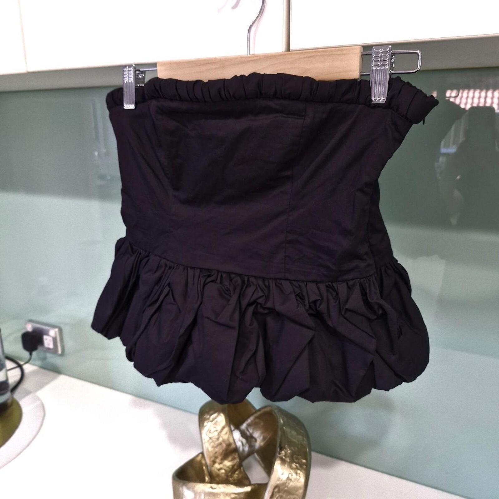 Meshki Cora black strapless top