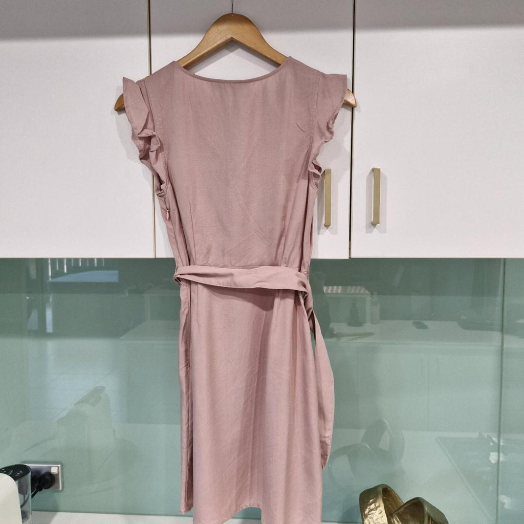 Forever New pink mini dress with belt