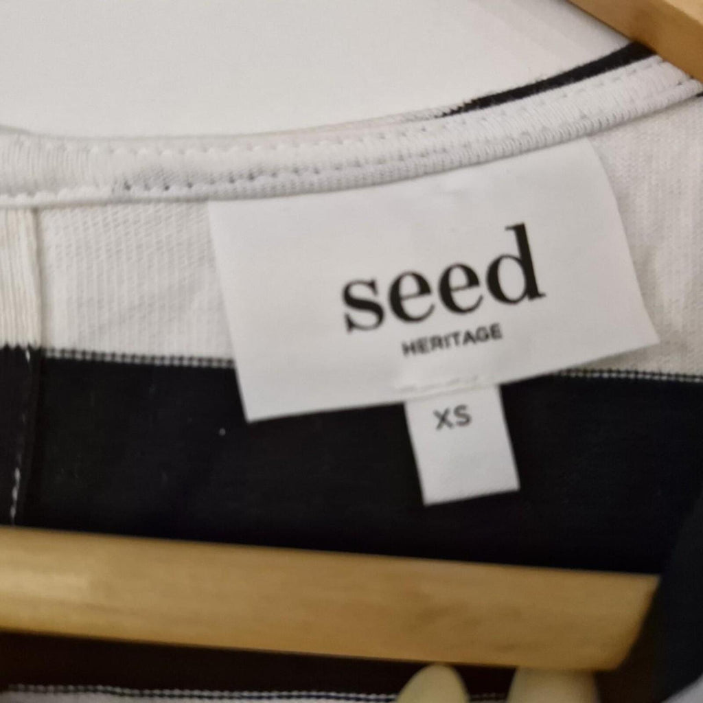 Seed Heritage Black and white striped dress