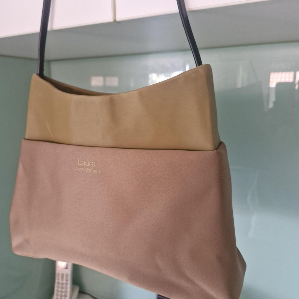 Laura Biagiotti bag in tan and brown