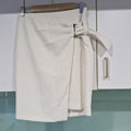 Forcast White midi wrap skirt with a touch of elegance 8