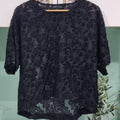 Decjuba Semi Sheer Textured Top S