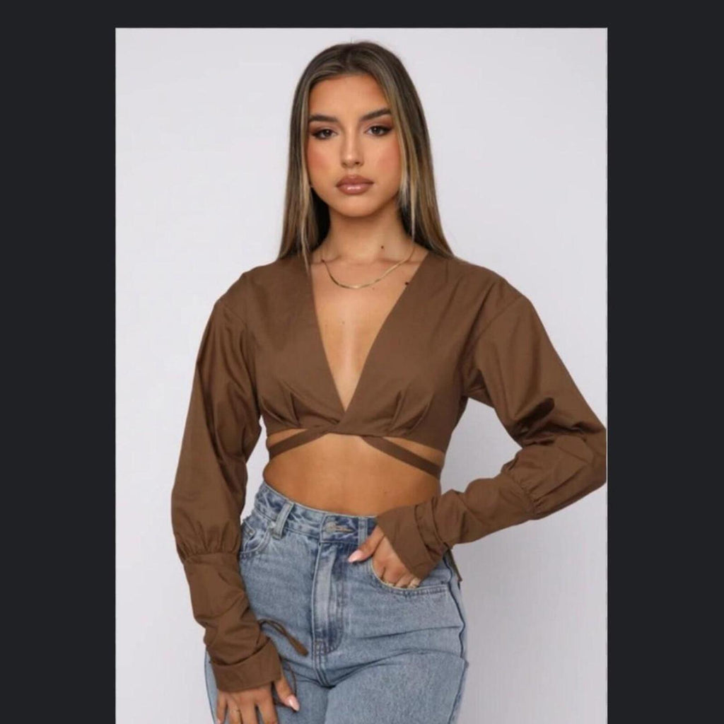 White Fox Secrets Crop Top XS