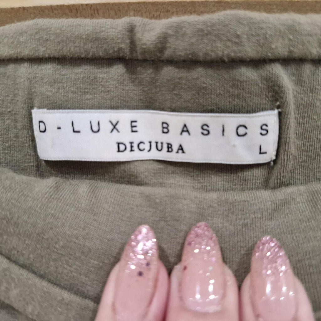 Decjuba Naomi khaki midi skirt