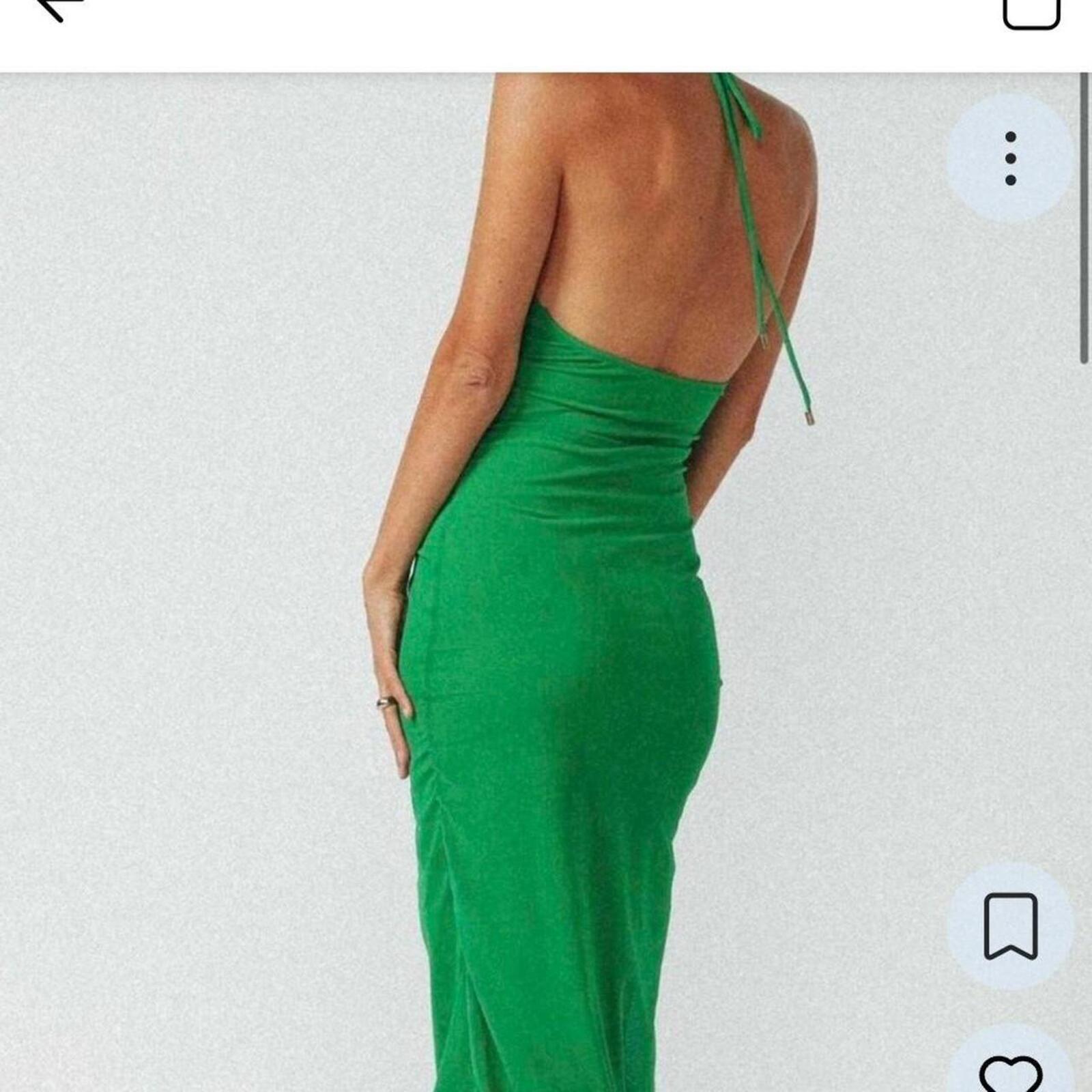 JGR & STN green maxi dress