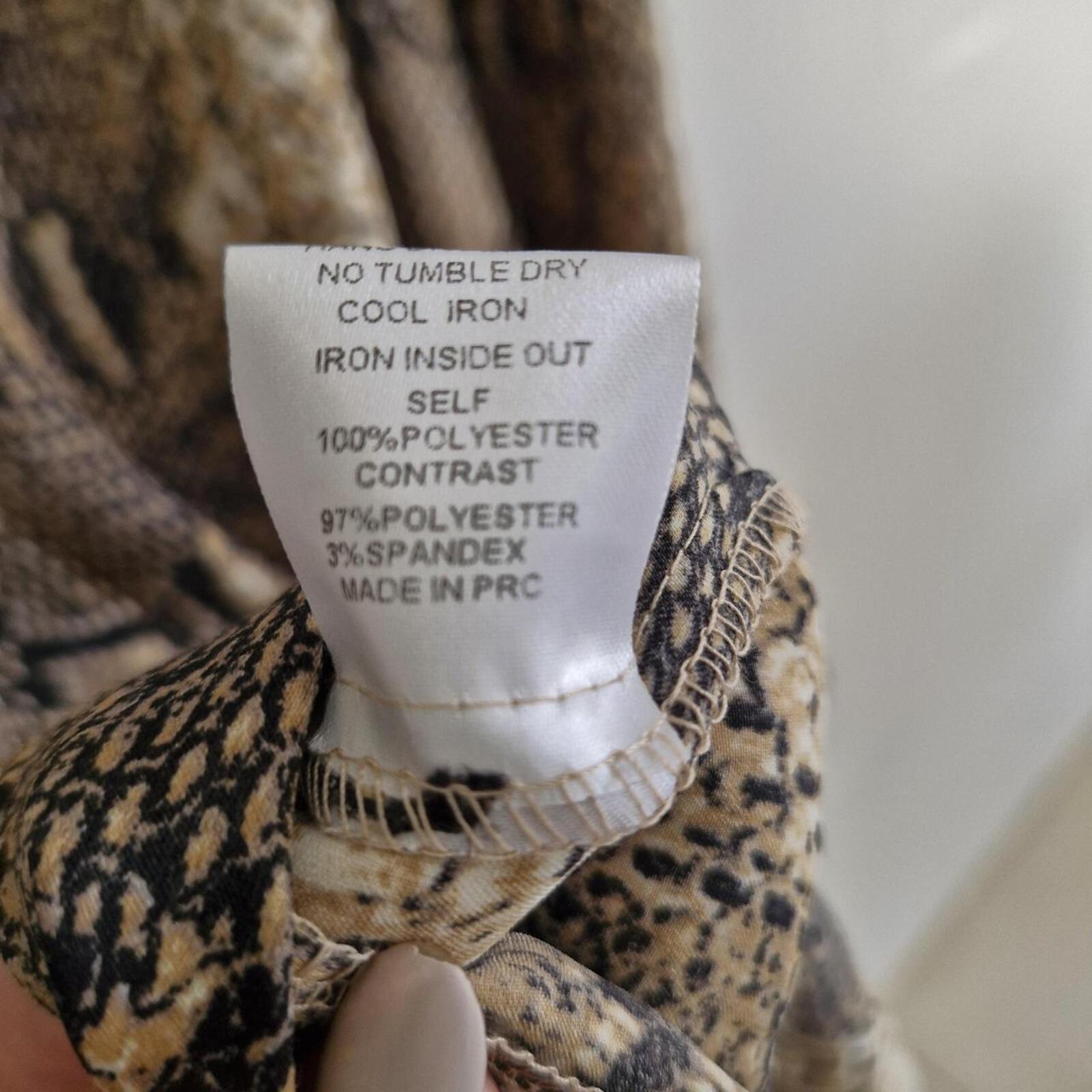 MESHKI Snakeskin Print Maxi Dress