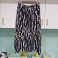 Bamboo Blonde Zebra Patterned Skirt 12