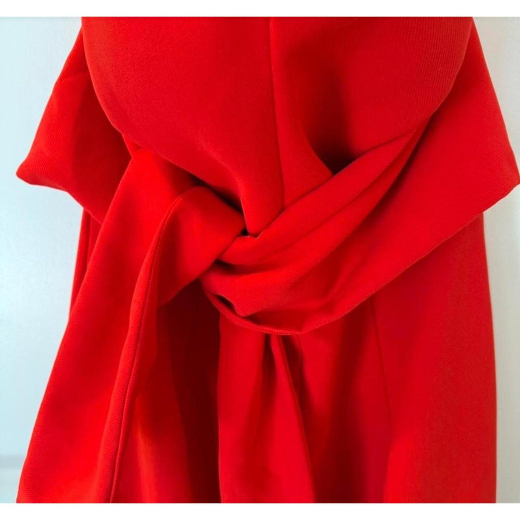 Sheike Midi Dress With Collar & Tied Waist