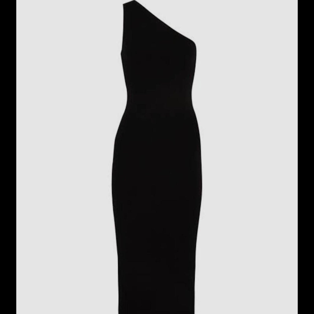 WHITE CLOSET One Shoulder Dress L