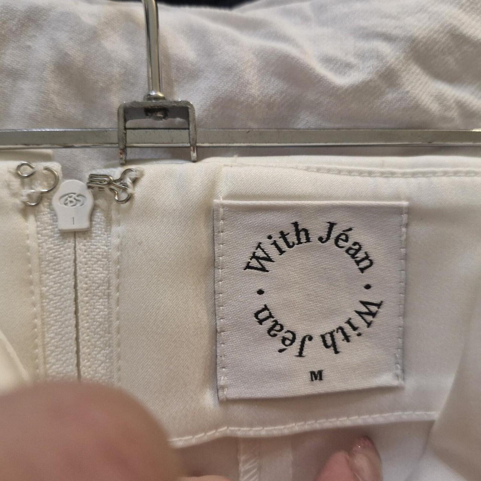With Jean White Corset Size M