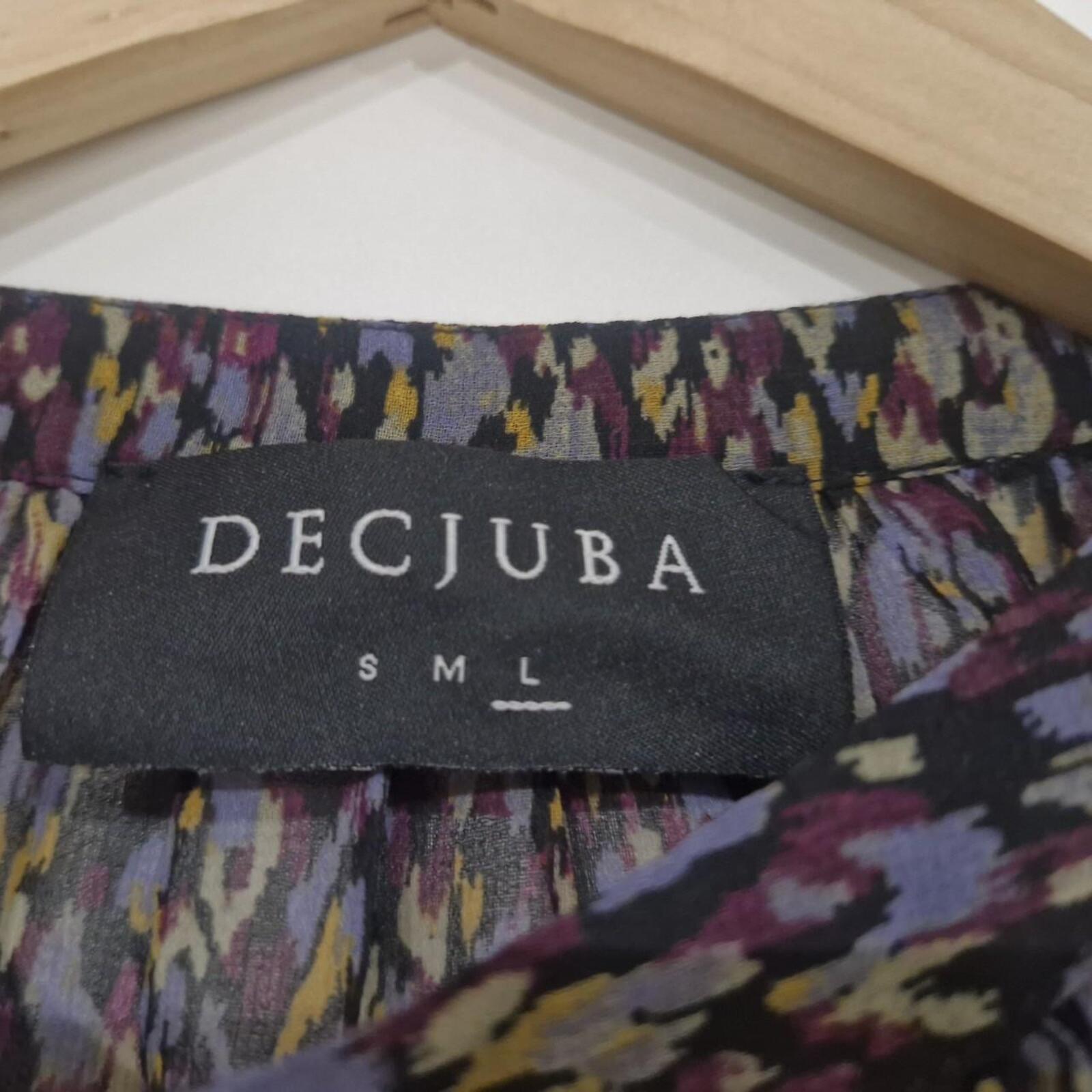 Decjuba purple and multi-coloured floral print blouse