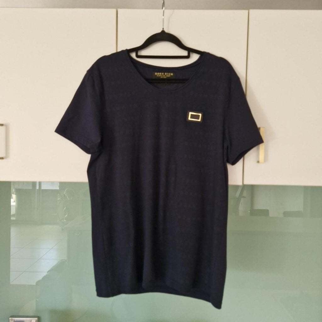 Navy Born Rich T-shirt L