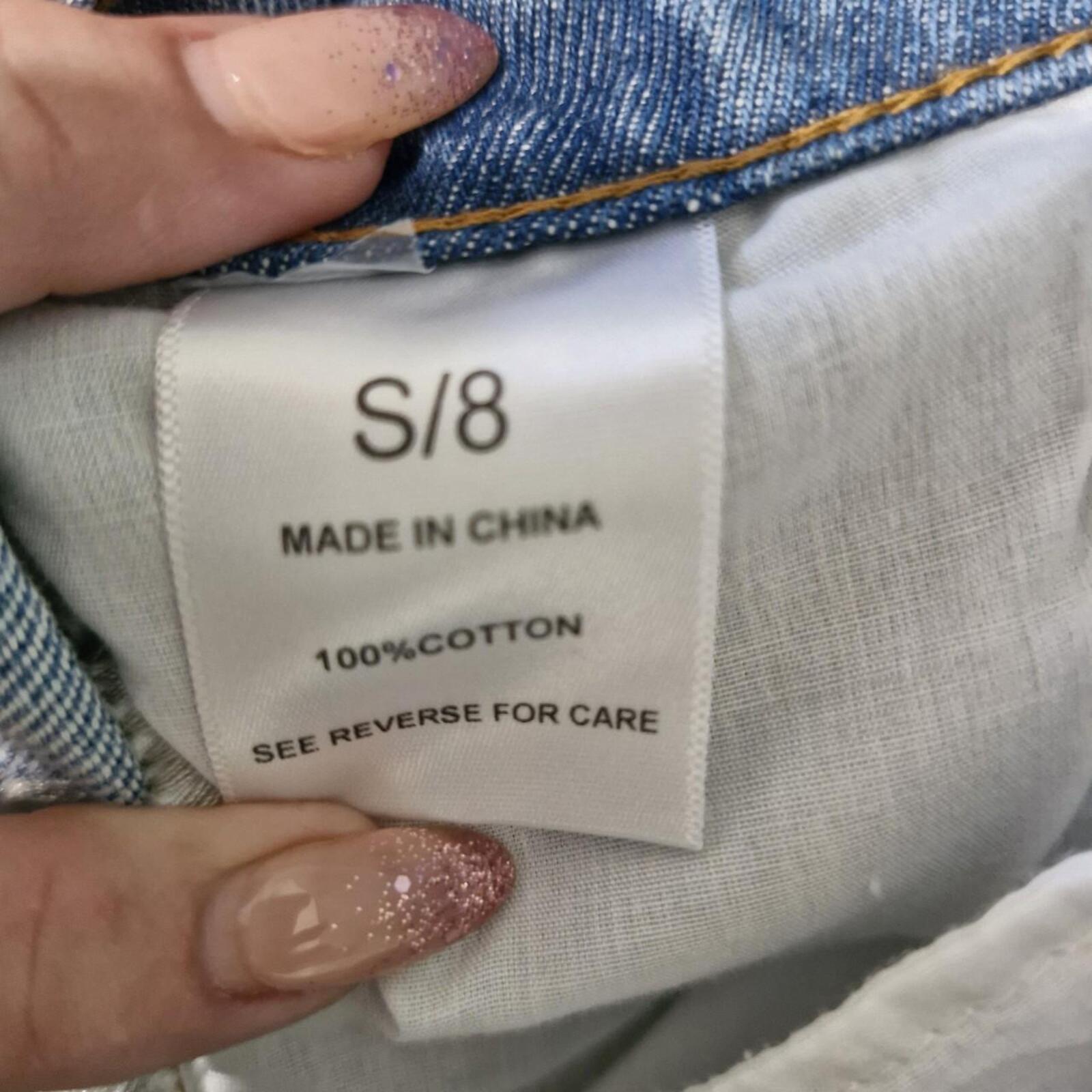 SNDYS Eve Mini Denim Skirt