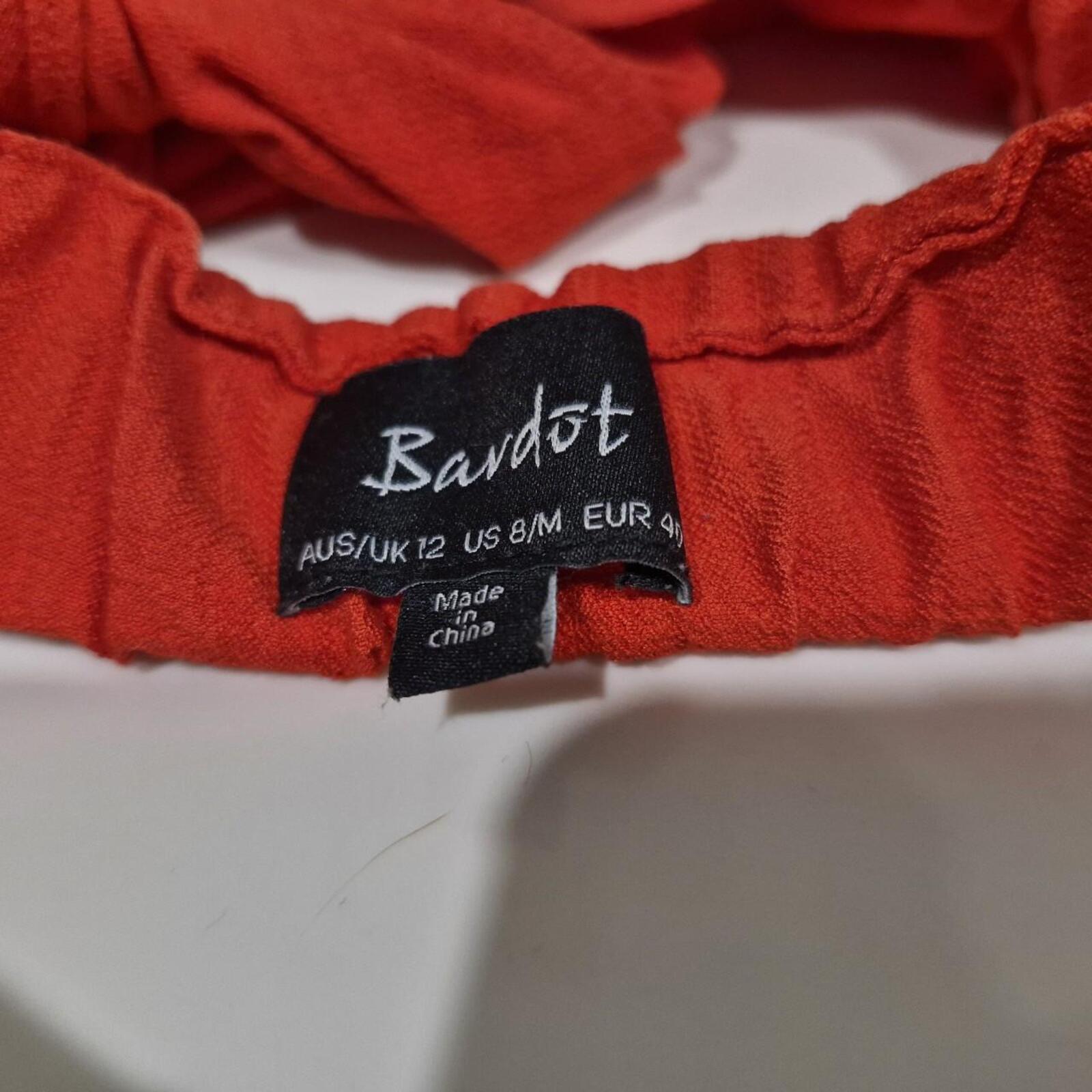 Bardot Tie Back Crop Top