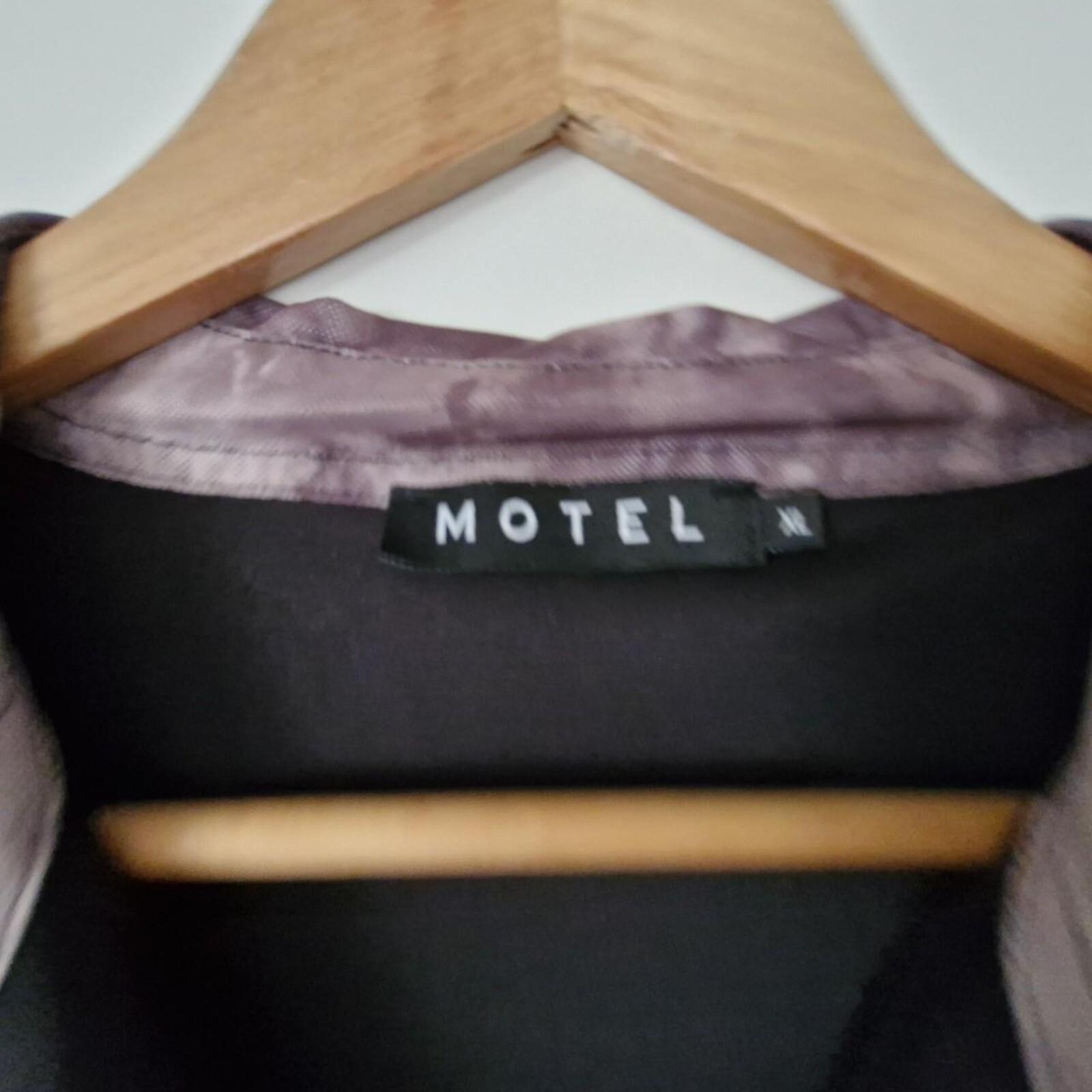 Motel Rocks purple tie dye shirt dress