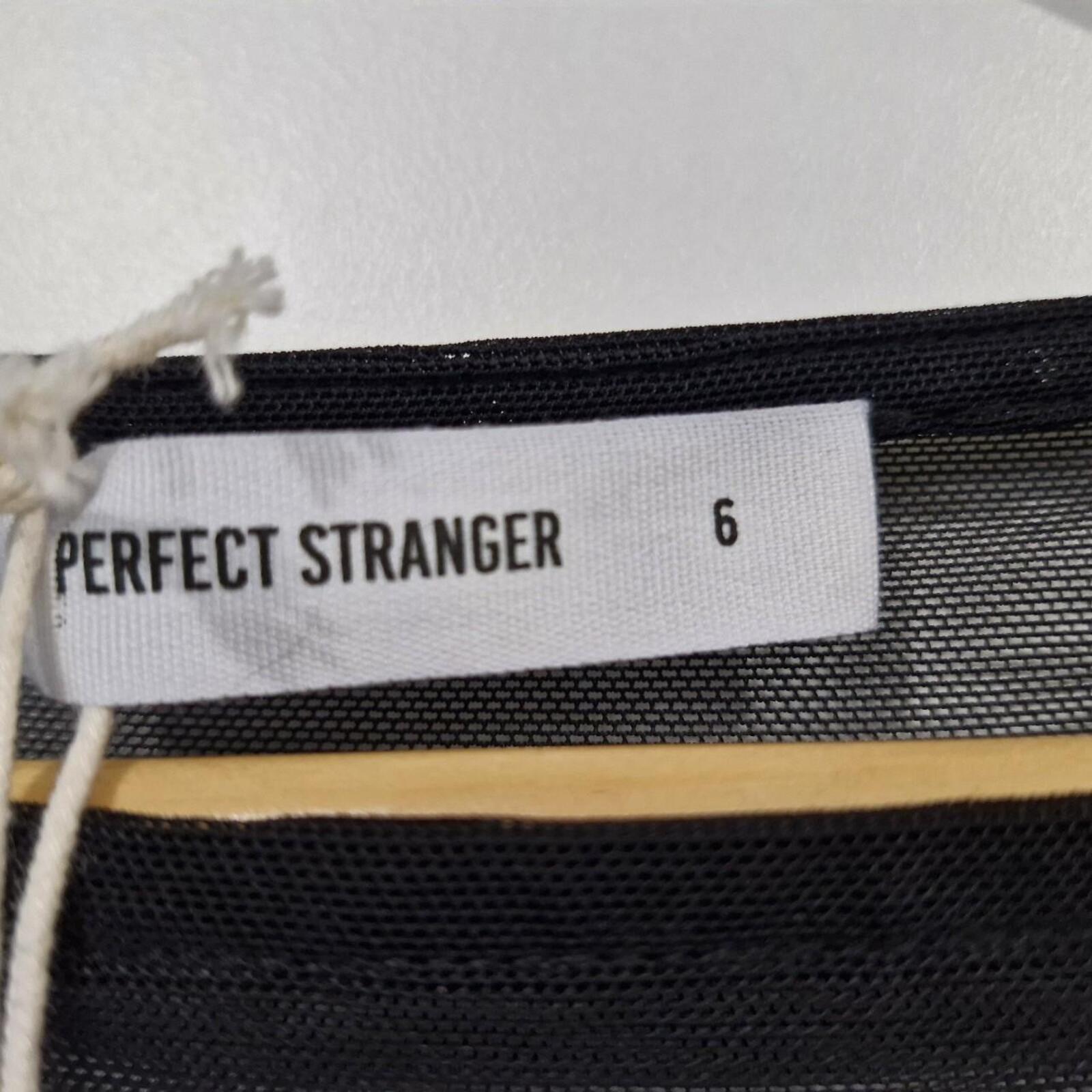 Perfect Stranger black mesh long sleeve mini dress