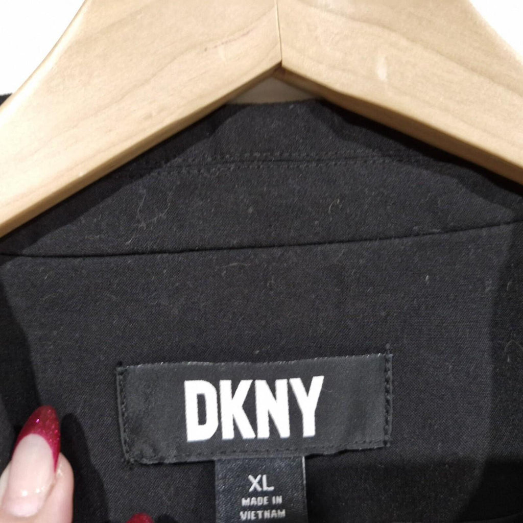 Black DKNY oversized double breasted blazer