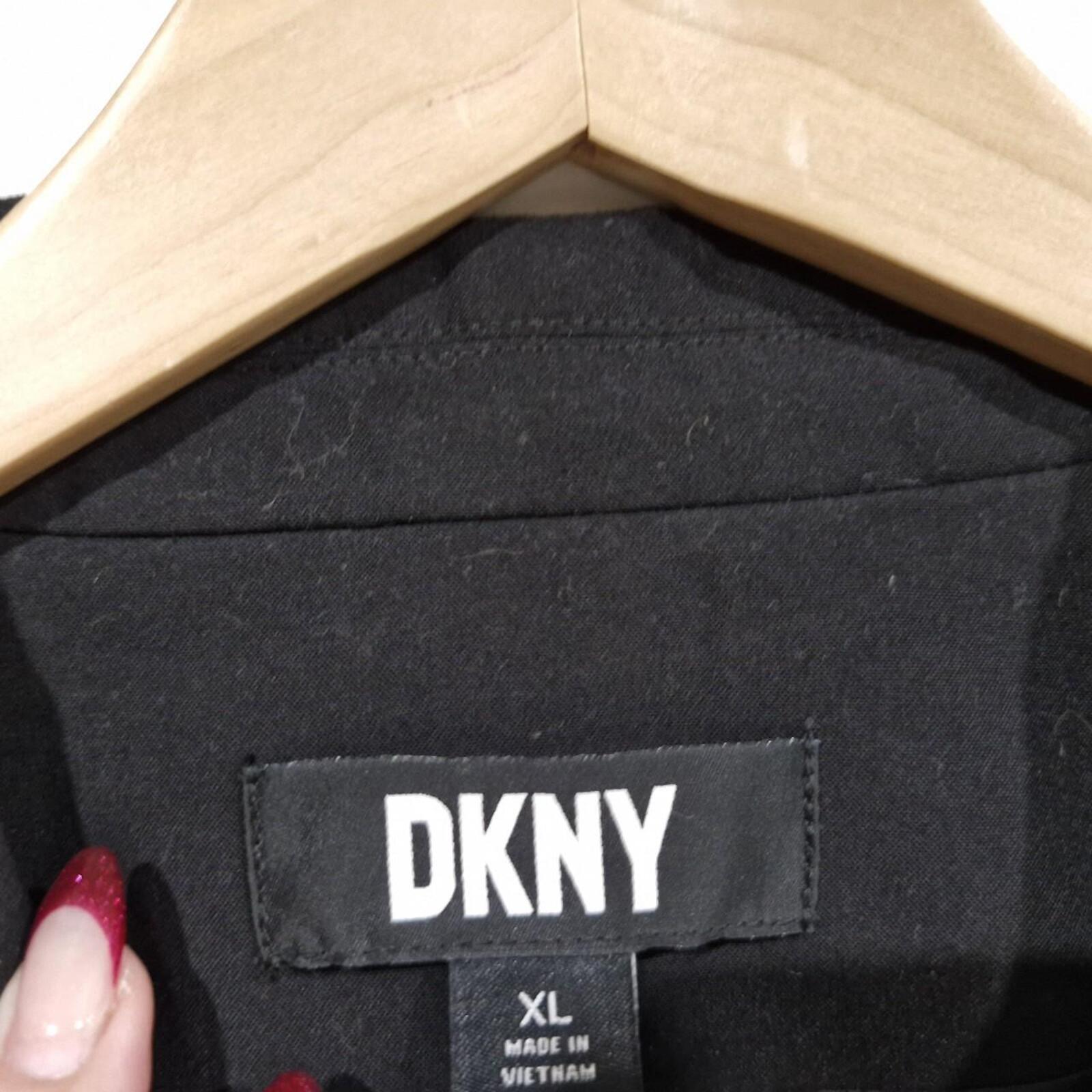Black DKNY oversized double breasted blazer