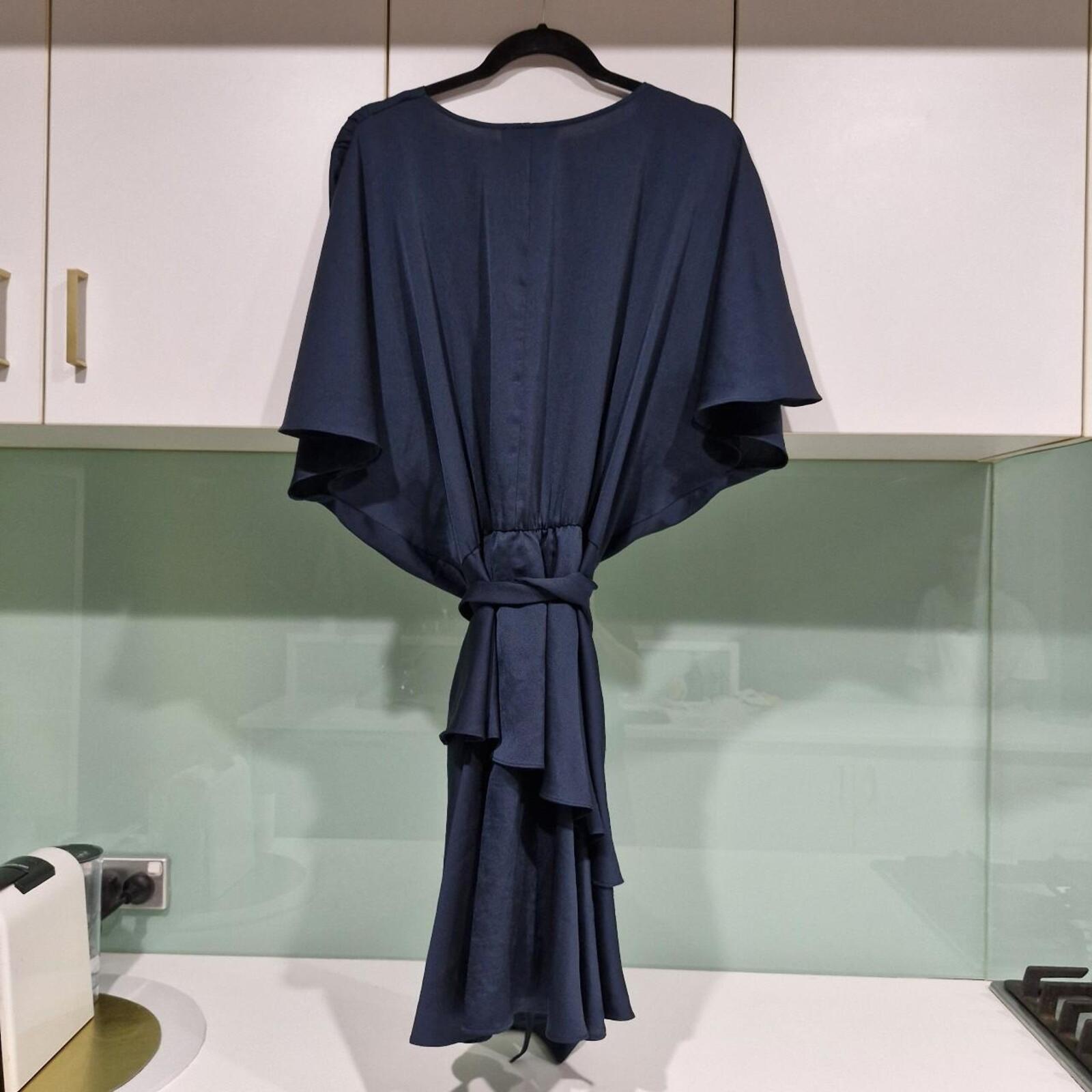 Teal Pilgrim tie front dress