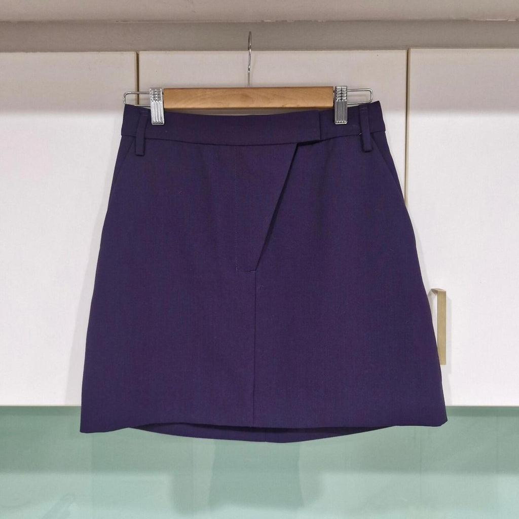 Country Road purple/navy wool skirt