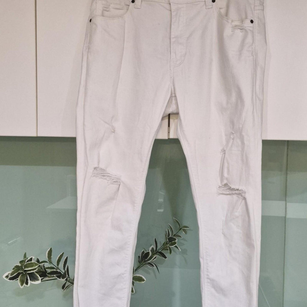 Abrand Crop Distressed Skinny Jeans 36 (16)