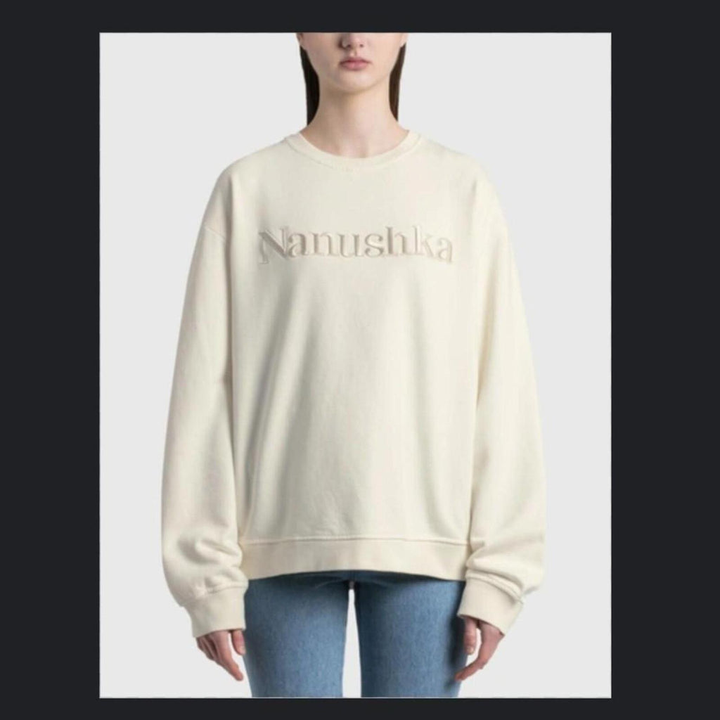 Cream Nanushka cotton sweatshirt 14
