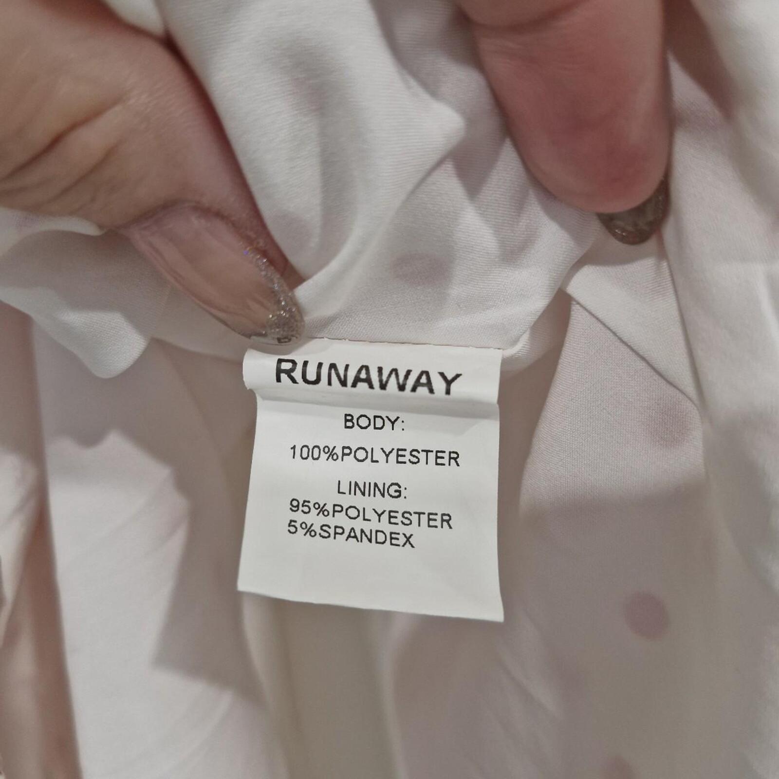 Runaway The Label Red and white polka dot mini dress XS