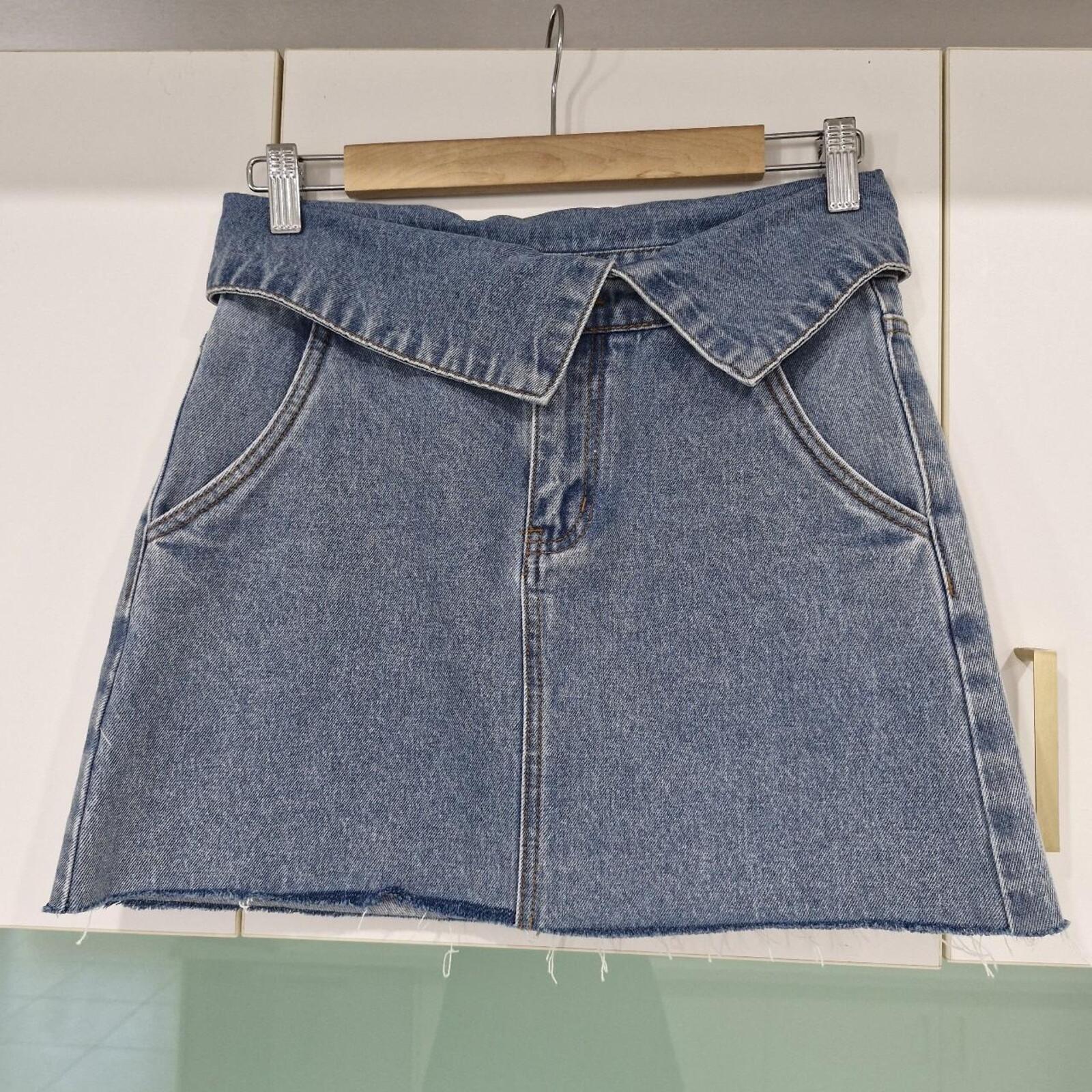 SNDYS Eve Mini Denim Skirt