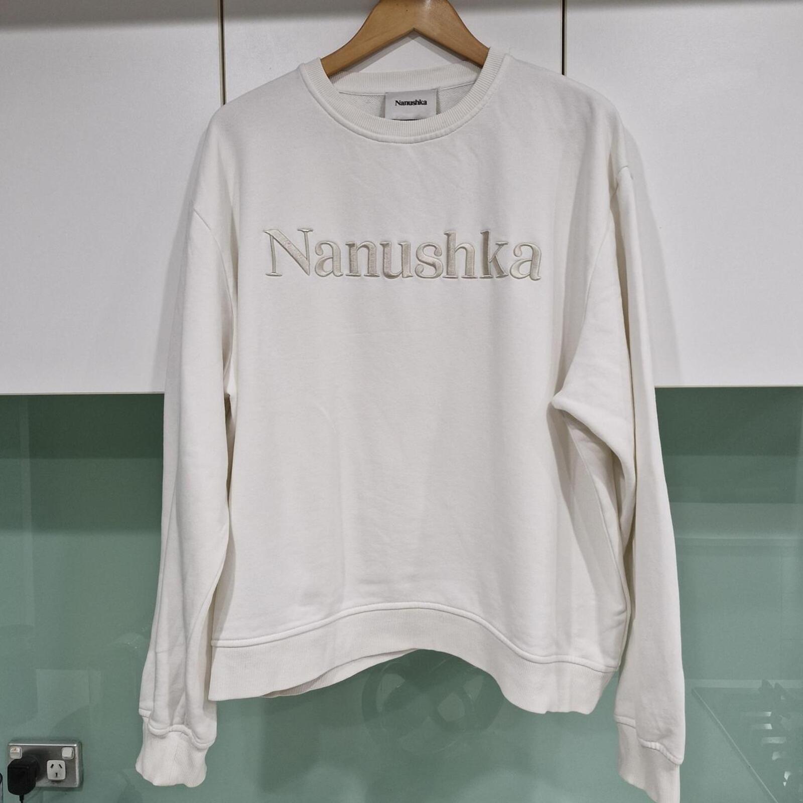 Cream Nanushka cotton sweatshirt 14