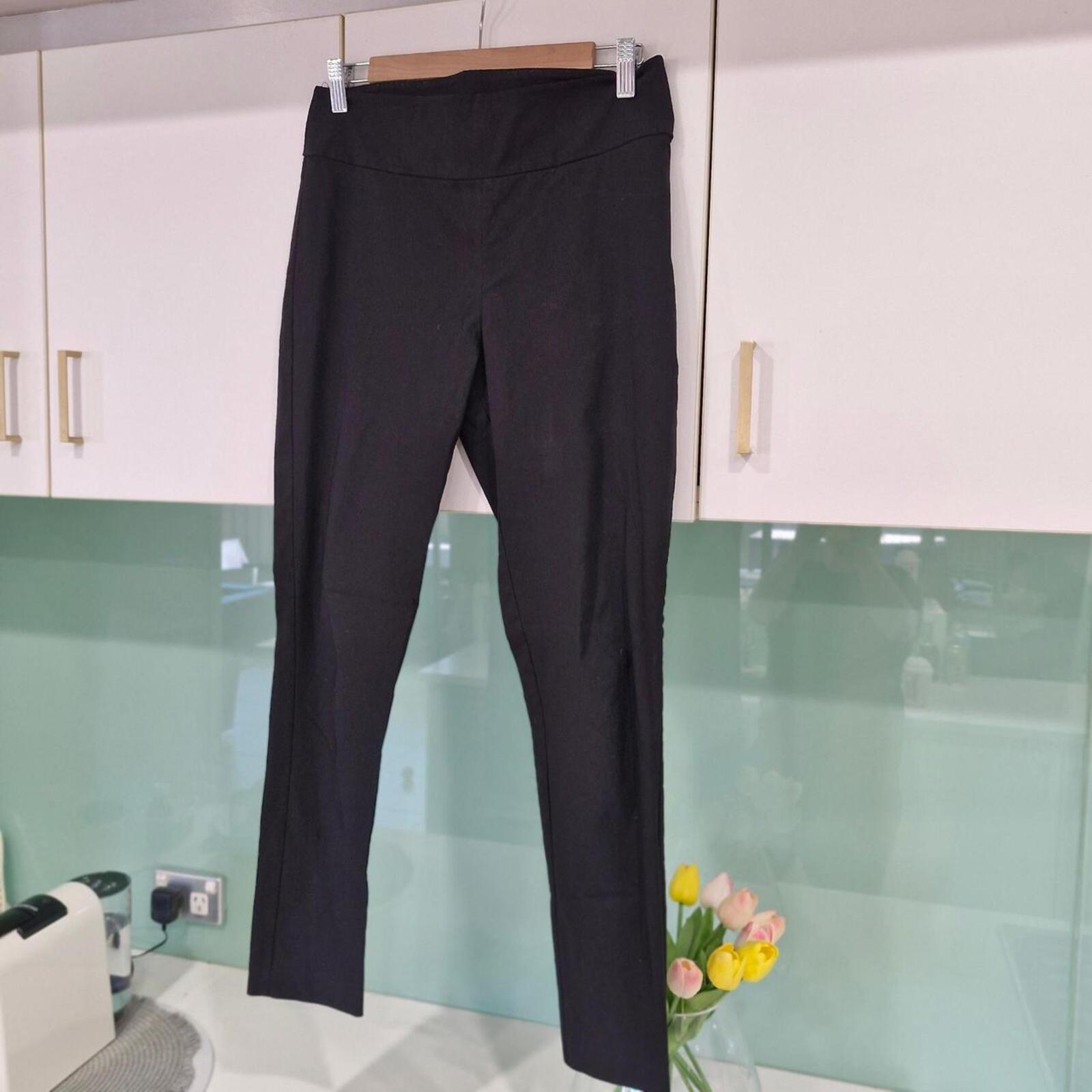 Decjuba black high-waisted trousers