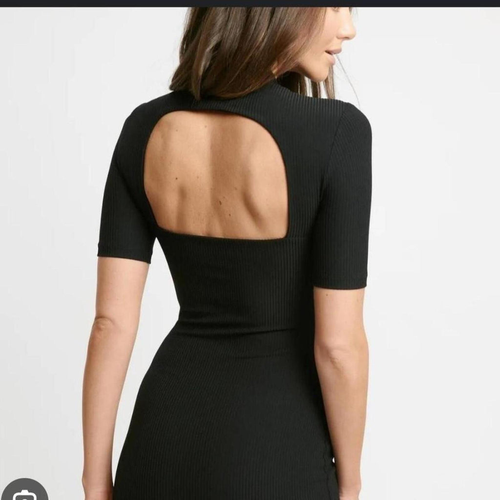 KOOKAÏ  Ainslee black mini bodycon dress 10