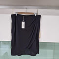 Piper black drape mini skirt