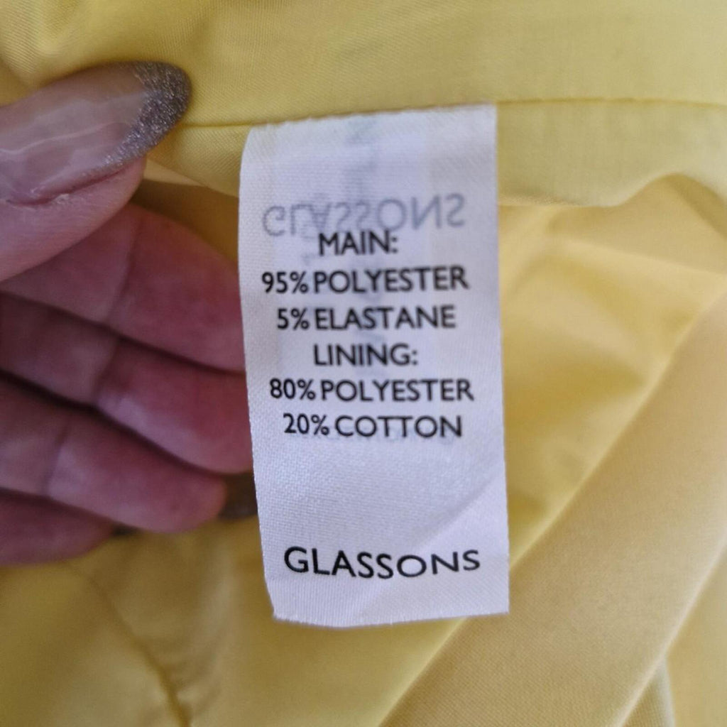 Yellow Glassons 3 Button Blazer